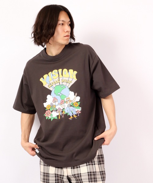 VISION STREET WEAR(ヴィジョンストリートウェア)の「VISION STREET WEAR プリントTシャツ(Tシャツ/カットソー・メンズ・ホワイト/ネイビー/グリーン/ホワイト系その他/グレー系その他/グリーン系その他/ブルー系その他/チャコール/ホワイト系その他2/ホワイト系その他3/グレー系その他2/グレー系その他3・LL/M/L)」の21枚目の写真