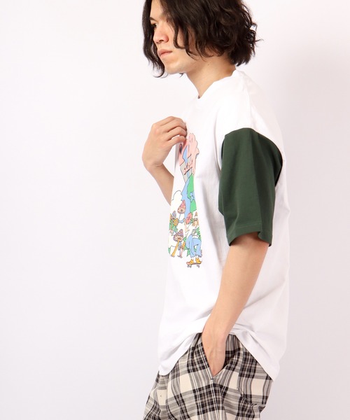 VISION STREET WEAR(ヴィジョンストリートウェア)の「VISION STREET WEAR プリントTシャツ(Tシャツ/カットソー・メンズ・ホワイト/ネイビー/グリーン/ホワイト系その他/グレー系その他/グリーン系その他/ブルー系その他/チャコール/ホワイト系その他2/ホワイト系その他3/グレー系その他2/グレー系その他3・LL/M/L)」の18枚目の写真