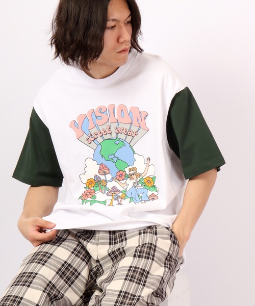 VISION STREET WEAR(ヴィジョンストリートウェア)の「VISION STREET WEAR プリントTシャツ(Tシャツ/カットソー・メンズ・ホワイト/ネイビー/グリーン/ホワイト系その他/グレー系その他/グリーン系その他/ブルー系その他/チャコール/ホワイト系その他2/ホワイト系その他3/グレー系その他2/グレー系その他3・LL/M/L)」の17枚目の写真