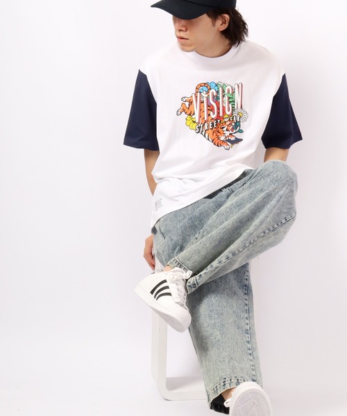 VISION STREET WEAR(ヴィジョンストリートウェア)の「VISION STREET WEAR プリントTシャツ(Tシャツ/カットソー・メンズ・ホワイト/ネイビー/グリーン/ホワイト系その他/グレー系その他/グリーン系その他/ブルー系その他/チャコール/ホワイト系その他2/ホワイト系その他3/グレー系その他2/グレー系その他3・LL/M/L)」の16枚目の写真