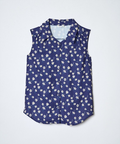 REDYAZEL（レディアゼル）の「フラワープリントノースリシャツ（シャツ/ブラウス・レディース・レッド/ネイビー/グリーン・MEDIUM/SMALL）」の16枚目の写真