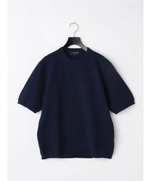 Perfect Suit FActory（パーフェクトスーツファクトリー）の「鹿の子ニット　Tシャツ　ネイビー/グレー/オフホワイト（Tシャツ/カットソー・メンズ）」
