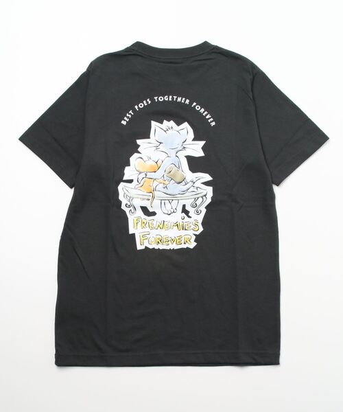 Mac-House(マックハウス)の「Tom and Jerry バック水彩タッチプリントポケット付きTシャツ(Tシャツ/カットソー・メンズ・ホワイト/チャコール・M/L/XL)」の15枚目の写真