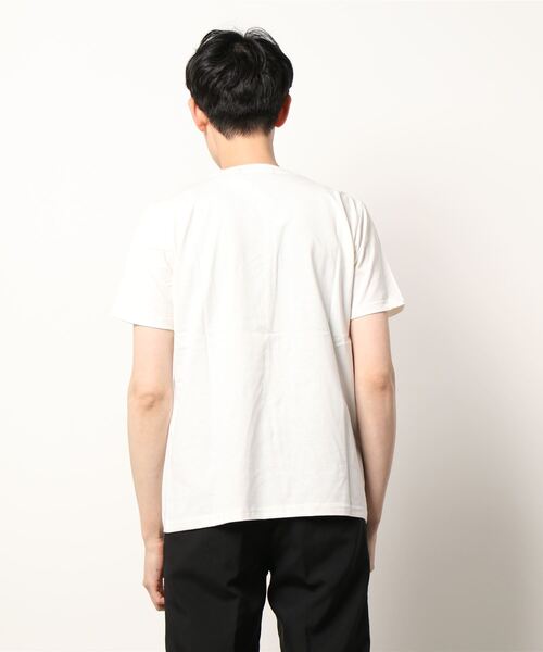 VIBGYOR(ヴィブジョー)の「ポケット付きクルーネックTEE(BL)(Tシャツ/カットソー・メンズ・ホワイト/ブラック・MEDIUM/LARGE)」の5枚目の写真