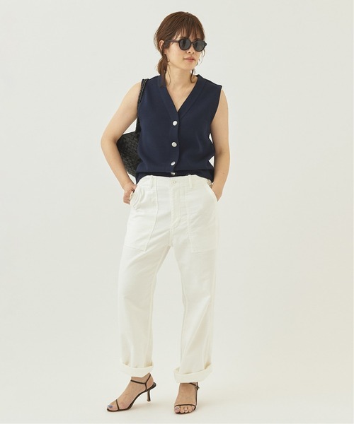 plage de charme プラージュ レーヨン ベイカーパンツ N127 plage de charme プラージュ レーヨン ベイカーパンツ N127