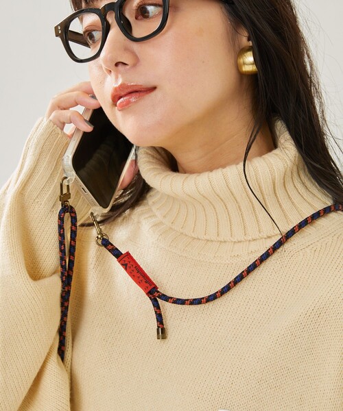 Topologie(トポロジー)の「Topologie/トポロジー 6mm ROPE STRAP(スマホグッズ・レディース・ブラック/ネイビー/ナチュラル/その他9/ブルーグリーン・ONE SIZE)」の4枚目の写真