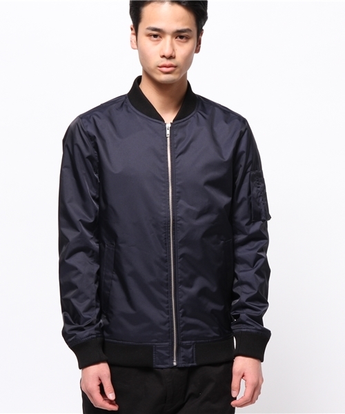 VENCEEXCHANGE（ヴァンスエクスチェンジ）の「エステルツイルMA-1                （MA-1・メンズ・ネイビー/ブラック・LARGE/MEDIUM）」の3枚目の写真