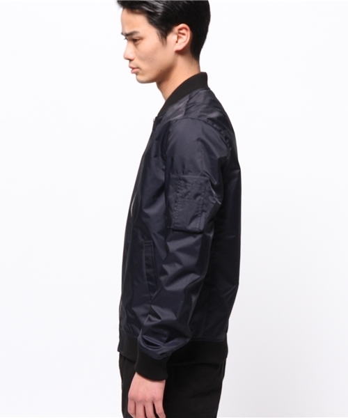 VENCEEXCHANGE（ヴァンスエクスチェンジ）の「エステルツイルMA-1                （MA-1・メンズ・ネイビー/ブラック・LARGE/MEDIUM）」の4枚目の写真