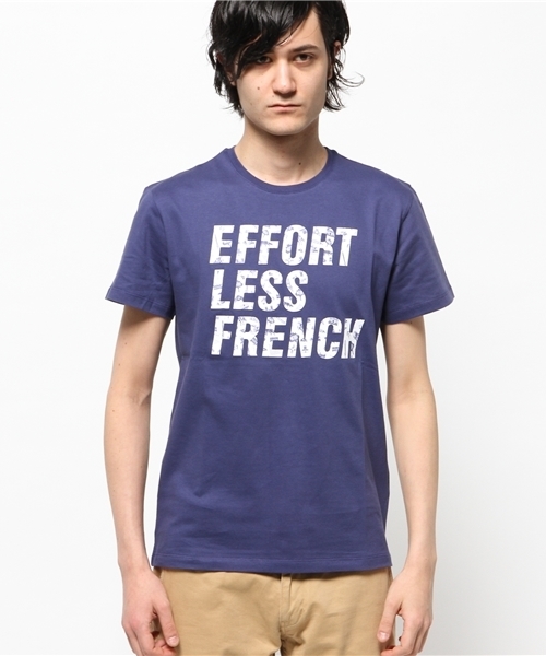 Maison Kitsune(メゾンキツネ)の「MAISON KITSUNE/EFFORTLESS Tシャツ(Tシャツ/カットソー・メンズ・ネイビー・X-SMALL/SMALL)」の6枚目の写真