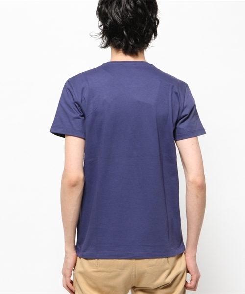 Maison Kitsune(メゾンキツネ)の「MAISON KITSUNE/EFFORTLESS Tシャツ(Tシャツ/カットソー・メンズ・ネイビー・X-SMALL/SMALL)」の8枚目の写真