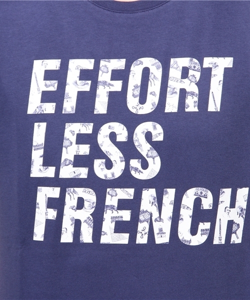 Maison Kitsune(メゾンキツネ)の「MAISON KITSUNE/EFFORTLESS Tシャツ(Tシャツ/カットソー・メンズ・ネイビー・X-SMALL/SMALL)」の4枚目の写真