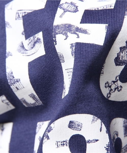 Maison Kitsune(メゾンキツネ)の「MAISON KITSUNE/EFFORTLESS Tシャツ(Tシャツ/カットソー・メンズ・ネイビー・X-SMALL/SMALL)」の5枚目の写真