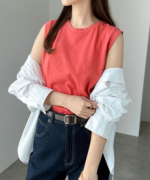 me バーガンディ ノースリーブ トップス ノースリーブトップス - バーガンディ - レディース | H&M JP