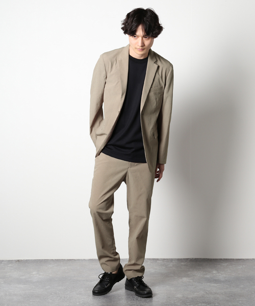 JOURNAL STANDARD(ジャーナルスタンダード)の「【EVALET/エバレット】クレープ テーパードパンツ(スラックス・メンズ・ベージュ/ネイビー/ブラック系その他・MEDIUM/SMALL/LARGE)」の14枚目の写真