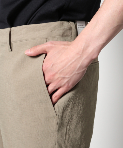 JOURNAL STANDARD(ジャーナルスタンダード)の「【EVALET/エバレット】クレープ テーパードパンツ(スラックス・メンズ・ベージュ/ネイビー/ブラック系その他・MEDIUM/SMALL/LARGE)」の5枚目の写真