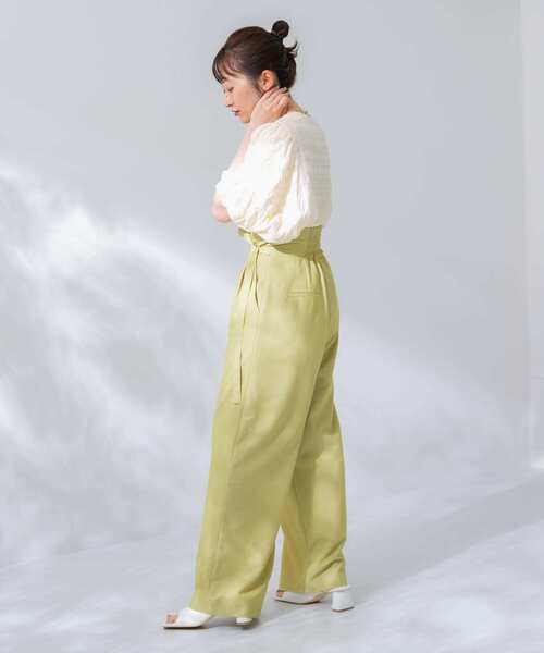 KBF（ケイビーエフ）の「ラウンドハーフスリーブブラウス（シャツ/ブラウス・レディース・ホワイト/ブラック/アイボリー・ONE）」の21枚目の写真