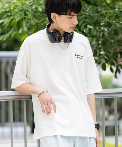 Rocky Monroe(ロッキーモンロー)の「オーバーサイズ 別注 カレッジロゴアースプリント半袖Tシャツ アメリカコットン(Tシャツ/カットソー・メンズ・ホワイト/ブラック/パープル/ブルー/グリーン・M/L/XL)」の17枚目の写真