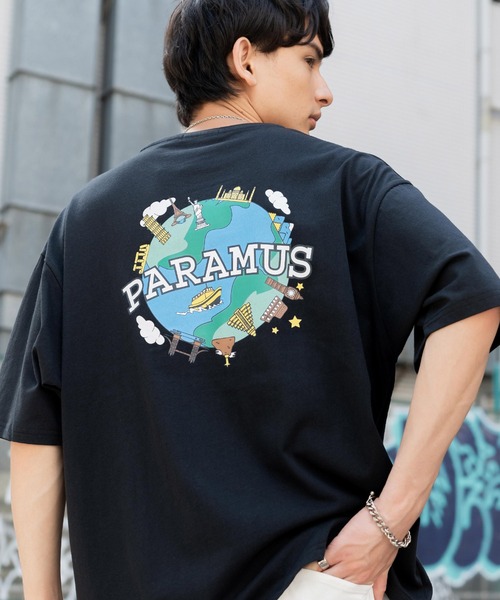 Rocky Monroe(ロッキーモンロー)の「オーバーサイズ 別注 カレッジロゴアースプリント半袖Tシャツ アメリカコットン(Tシャツ/カットソー・メンズ・ホワイト/ブラック/パープル/ブルー/グリーン・M/L/XL)」の12枚目の写真