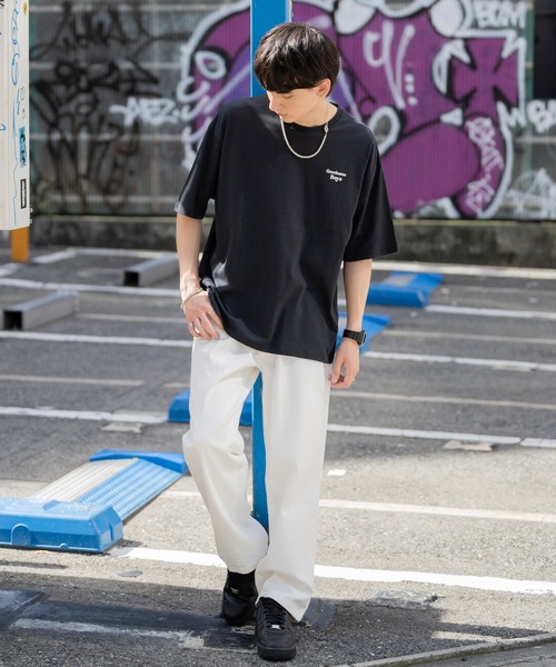 Rocky Monroe(ロッキーモンロー)の「オーバーサイズ 別注 カレッジロゴアースプリント半袖Tシャツ アメリカコットン(Tシャツ/カットソー・メンズ・ホワイト/ブラック/パープル/ブルー/グリーン・M/L/XL)」の11枚目の写真