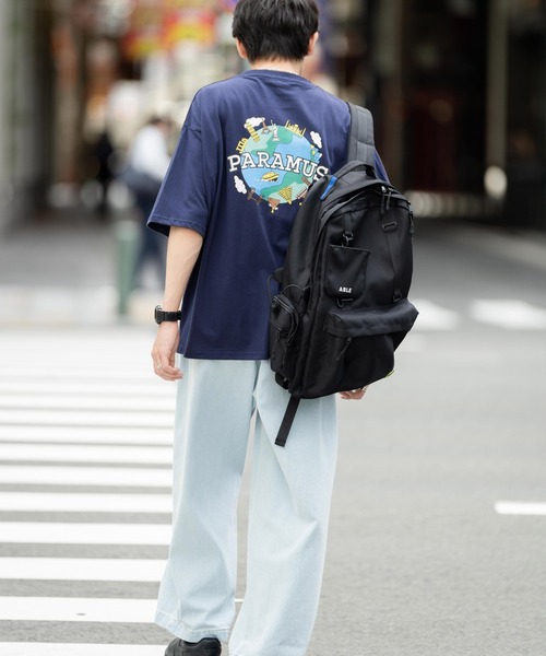 Rocky Monroe(ロッキーモンロー)の「オーバーサイズ 別注 カレッジロゴアースプリント半袖Tシャツ アメリカコットン(Tシャツ/カットソー・メンズ・ホワイト/ブラック/パープル/ブルー/グリーン・M/L/XL)」の20枚目の写真