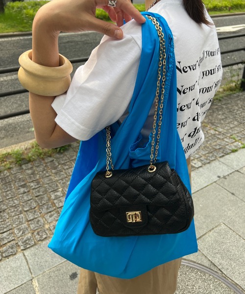 DouDou（ドゥドゥ）の「【NYLONY／ナイロニー】【WEB限定】エコバッグ（エコバッグ/サブバッグ・レディース・ピンク/ブルー/イエロー・FREE）」の2枚目の写真