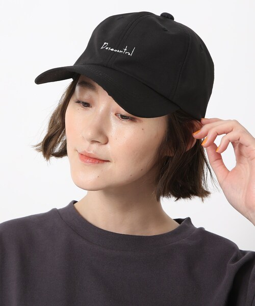 BASECONTROL（ベースコントロール）の「◆ロゴデザイン刺繍 ポリエステルローキャップ（キャップ・レディース・ブラック/ダークグリーン/ベージュ・99）」の2枚目の写真