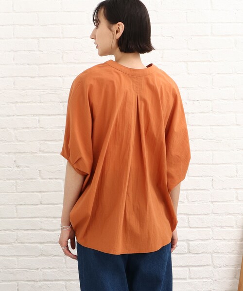 SHOO・LA・RUE（シューラルー）の「◆ドルマンシャツブラウス（シャツ/ブラウス・レディース・グリーン/オレンジ/ブラック/ホワイト系・00）」の7枚目の写真