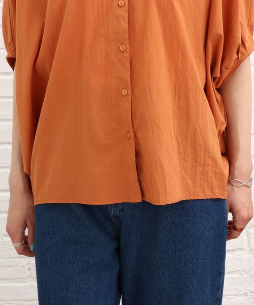 SHOO・LA・RUE（シューラルー）の「◆ドルマンシャツブラウス（シャツ/ブラウス・レディース・グリーン/オレンジ/ブラック/ホワイト系・00）」の10枚目の写真