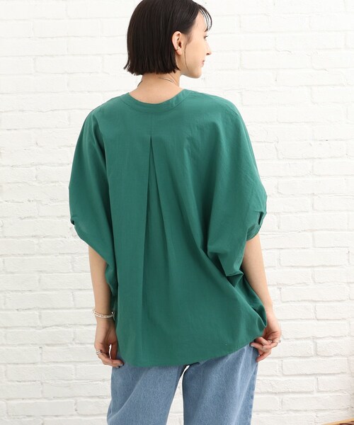 SHOO・LA・RUE（シューラルー）の「◆ドルマンシャツブラウス（シャツ/ブラウス・レディース・グリーン/オレンジ/ブラック/ホワイト系・00）」の14枚目の写真