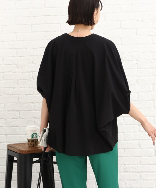 SHOO・LA・RUE（シューラルー）の「◆ドルマンシャツブラウス（シャツ/ブラウス・レディース・グリーン/オレンジ/ブラック/ホワイト系・00）」の21枚目の写真