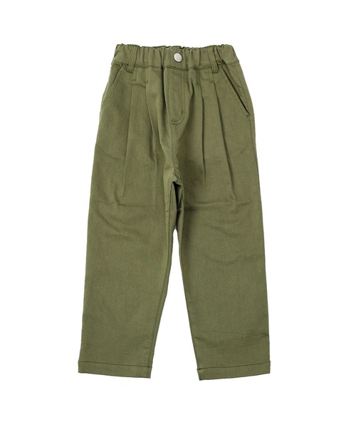 DILASH(ディラッシュ)の「タック入り裏起毛ストレッチパンツ(デニムパンツ・キッズ・ブラウン/グリーン/グレー/パープル・100/130/110/90/120/140/80)」の1枚目の写真