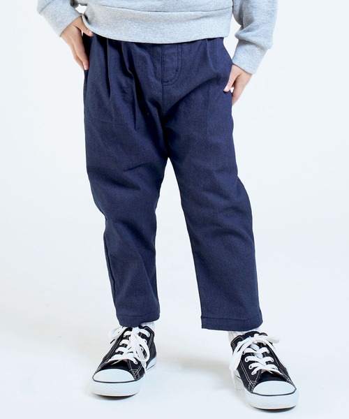 DILASH(ディラッシュ)の「タック入り裏起毛ストレッチパンツ(デニムパンツ・キッズ・ブラウン/グリーン/グレー/パープル・100/130/110/90/120/140/80)」の5枚目の写真