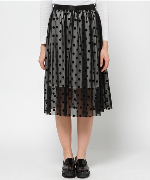 603（ロクマルサン）の「603 チュールドットスカート（スカート・レディース・ブラック/ホワイト/オフホワイト・FREE）」の7枚目の写真