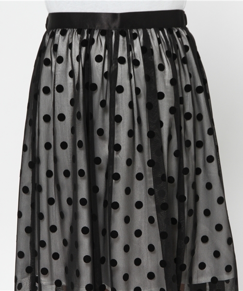 603（ロクマルサン）の「603 チュールドットスカート（スカート・レディース・ブラック/ホワイト/オフホワイト・FREE）」の13枚目の写真