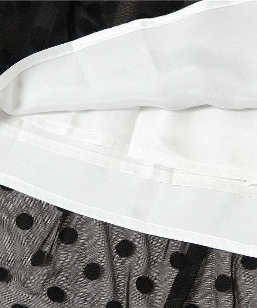 603（ロクマルサン）の「603 チュールドットスカート（スカート・レディース・ブラック/ホワイト/オフホワイト・FREE）」の10枚目の写真