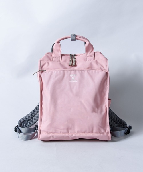 anello（アネロ）の「【anello grande（アネログランデ）】トート型リュック（GTM0171）（バックパック/リュック・レディース・ベージュ/ピンク・ONE SIZE）」の2枚目の写真