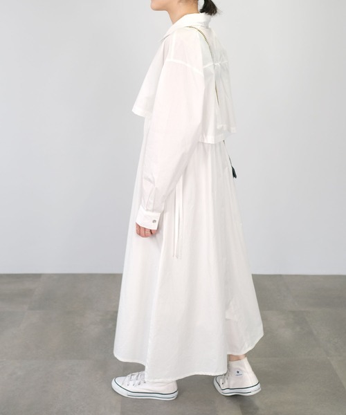 ＡＮＤＪ（アンドジェイ）の「ギャザーキャミワンピース（ワンピース・レディース・ブラック/オフホワイト・M）」の12枚目の写真