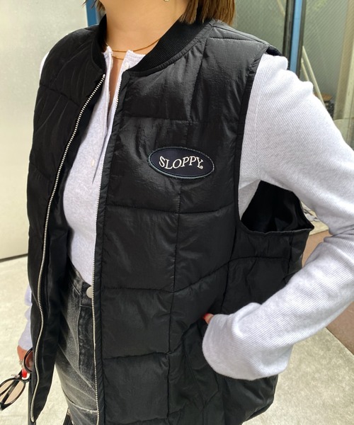 WHO'S WHO gallery(フーズフーギャラリー)の「【SLOPPY/スロッピー】サークルベスト(ベスト・レディース・ブラック/アイボリー/ネイビー・FREE)」の4枚目の写真