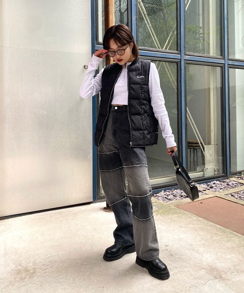 WHO'S WHO gallery(フーズフーギャラリー)の「【SLOPPY/スロッピー】サークルベスト(ベスト・レディース・ブラック/アイボリー/ネイビー・FREE)」の9枚目の写真