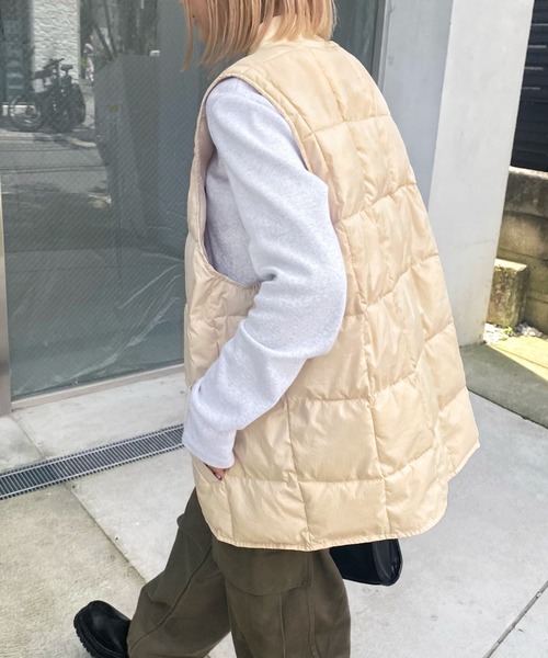 WHO'S WHO gallery(フーズフーギャラリー)の「【SLOPPY/スロッピー】サークルベスト(ベスト・レディース・ブラック/アイボリー/ネイビー・FREE)」の6枚目の写真