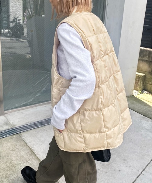 WHO'S WHO gallery(フーズフーギャラリー)の「【SLOPPY/スロッピー】サークルベスト(ベスト・レディース・ブラック/アイボリー/ネイビー・FREE)」の11枚目の写真