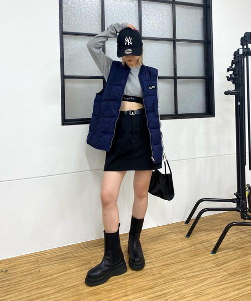 WHO'S WHO gallery(フーズフーギャラリー)の「【SLOPPY/スロッピー】サークルベスト(ベスト・レディース・ブラック/アイボリー/ネイビー・FREE)」の15枚目の写真