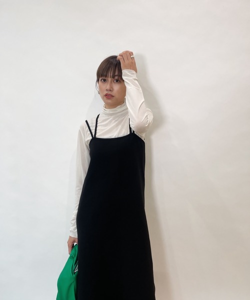 y/m by なとりか（イムバイナトリカ）の「なとりか×y/m キャミワンピース（ワンピース・レディース・ブラック/キャメル・FREE）」の7枚目の写真