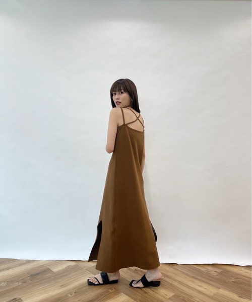 y/m by なとりか（イムバイナトリカ）の「なとりか×y/m キャミワンピース（ワンピース・レディース・ブラック/キャメル・FREE）」の9枚目の写真
