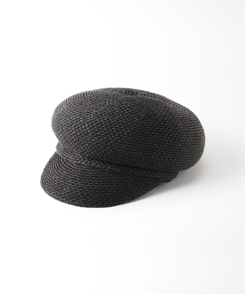 B.C STOCK（ベーセーストック）の「ペーパーキャスケット（キャスケット・レディース・ブラック/アイボリー/キャメル・FREE）」の6枚目の写真