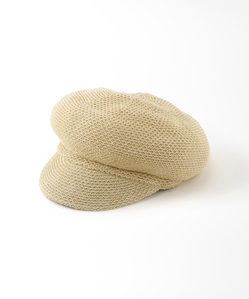 B.C STOCK（ベーセーストック）の「ペーパーキャスケット（キャスケット・レディース・ブラック/アイボリー/キャメル・FREE）」の14枚目の写真