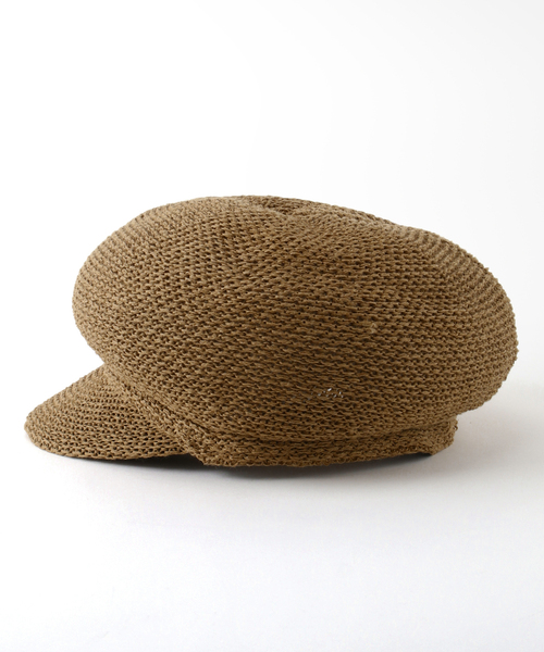 B.C STOCK（ベーセーストック）の「ペーパーキャスケット（キャスケット・レディース・ブラック/アイボリー/キャメル・FREE）」の9枚目の写真