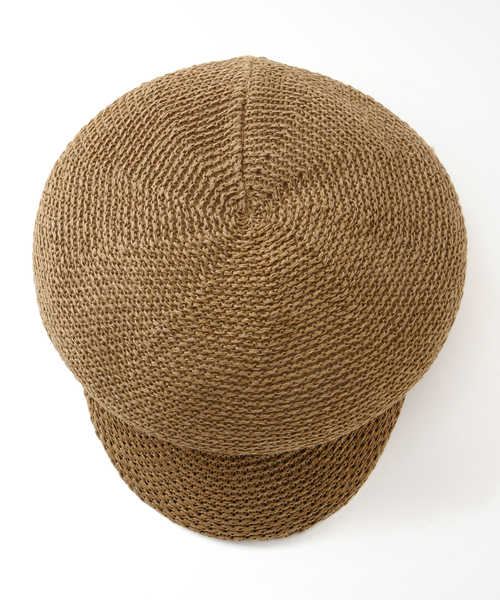 B.C STOCK（ベーセーストック）の「ペーパーキャスケット（キャスケット・レディース・ブラック/アイボリー/キャメル・FREE）」の5枚目の写真