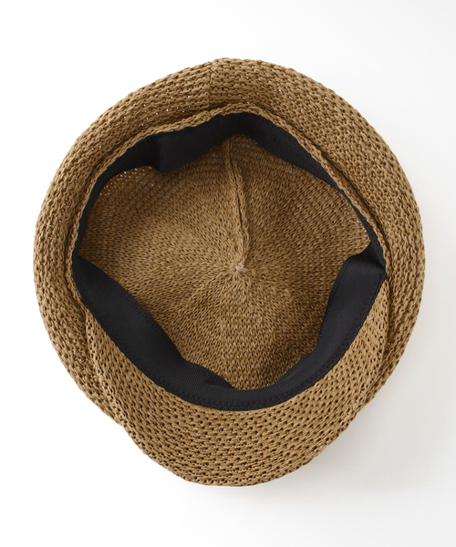 B.C STOCK（ベーセーストック）の「ペーパーキャスケット（キャスケット・レディース・ブラック/アイボリー/キャメル・FREE）」の17枚目の写真