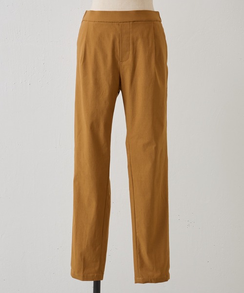 BEARDSLEY（ビアズリー）の「ハイテンションスリムタックパンツ：低身長・ウエスト背中側ゴム・高身長にも３サイズ展開（その他パンツ・レディース・ホワイト/ブラック/キャメル/カーキ・1/2/0）」の19枚目の写真